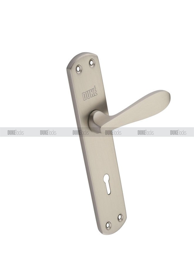 دوق طقم قفل نقر ديوك من الفولاذ المقاوم للصدأ غير اللامع | مقاوم للصدأ والتآكل، مزود بمقبضين بطول 175 مم، وقفل نقر نحاسي، و3 مفاتيح مطلية بالكروم، ومسامير ومحور للأبواب الرئيسية والغرف - Image 5